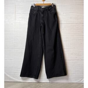 Levis Jeans Womens Size 27 Black '94 Baggy Wide Leg 100% Cotton Comfort